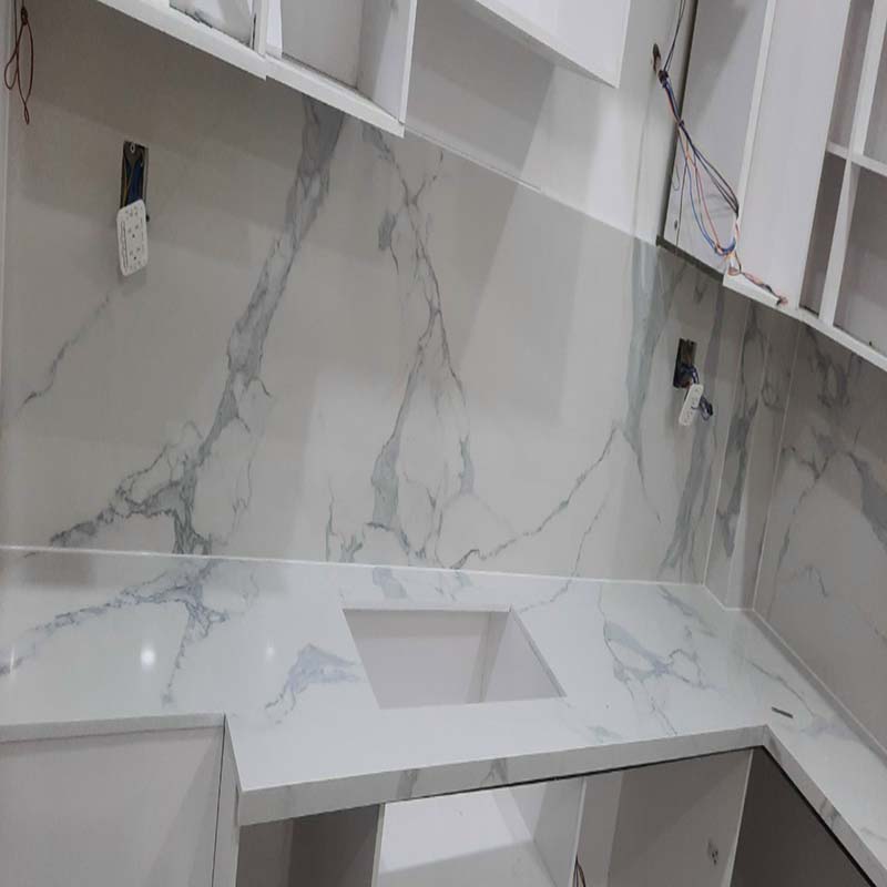 Đá hoa cương bếp p0098 granite trắng sứ ý
