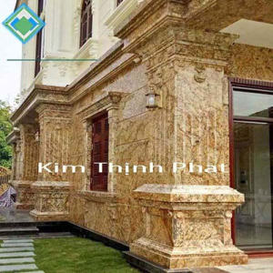 Đá hoa cương vàng mặt tiền